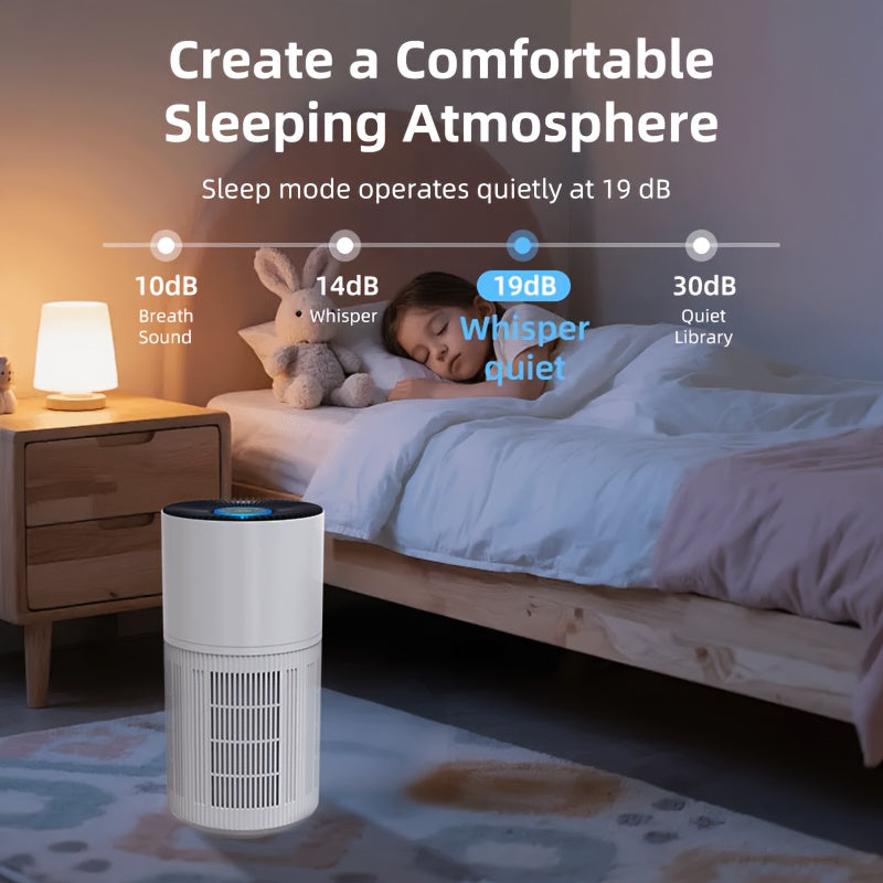 1650 Sq Ft H14 HEPA Air Purifier | PM2.5 Sensor, Aromatherapy & Quiet Sleep Mode