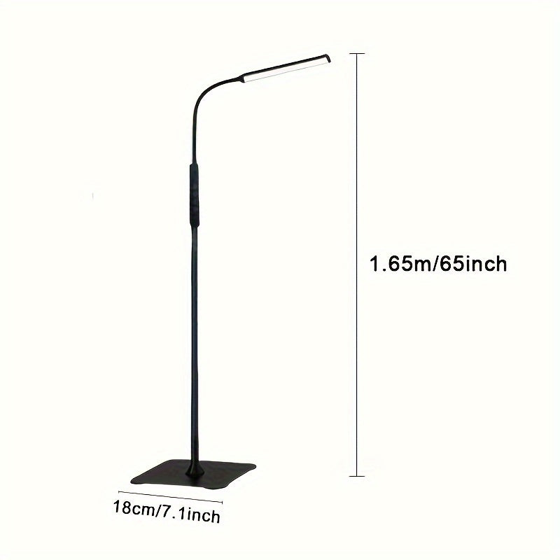 LED Floor Lamp Dimmable Reading Light 3 Color Modes 10 Brightness with Gooseneck