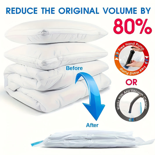8-Pack Extra Large Vacuum Storage Bags 15.75x23.62in – Air-tight, Dust & Moisture Proof