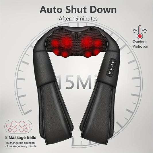 Portable Electric Neck Massager – Deep Kneading & Acupressure for Neck, Back & Shoulders
