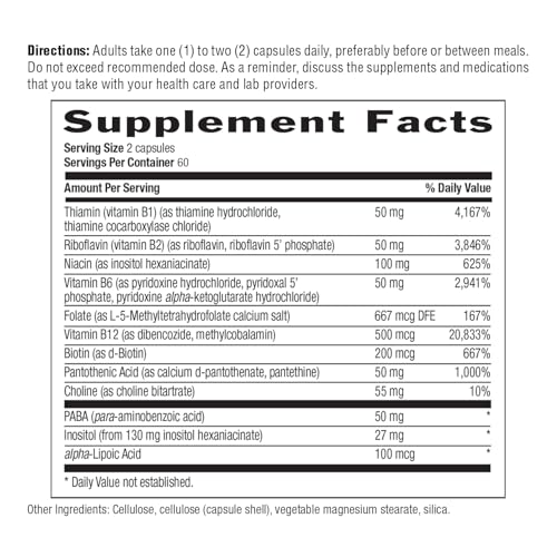 Coenzyme B Complex by Country Life – Bioavailable B Vitamins with Choline (120 ct)
