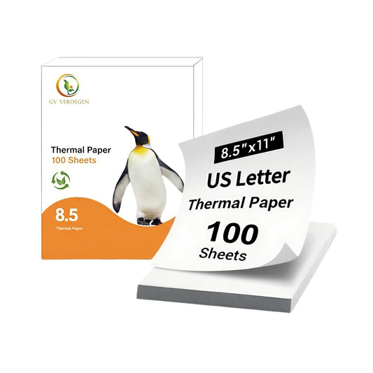 Thermal Printer Paper 8.5x11 for M08F-Letter M832 M834 MT800 – 100 Sheets