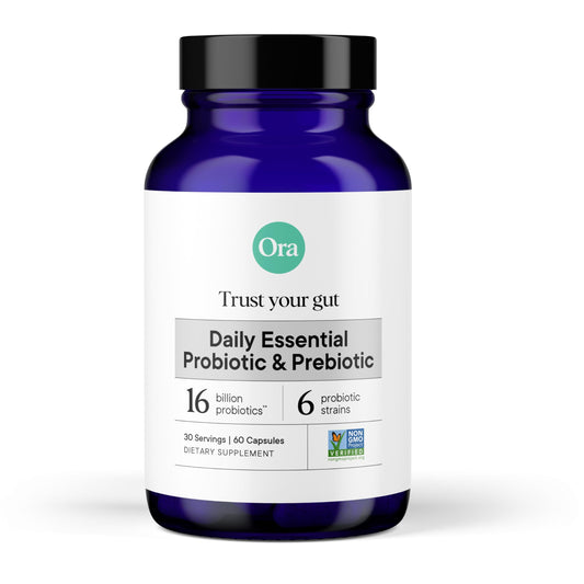 Ora Organic Probiotics – 16 Billion CFU with Prebiotics for Gut Health