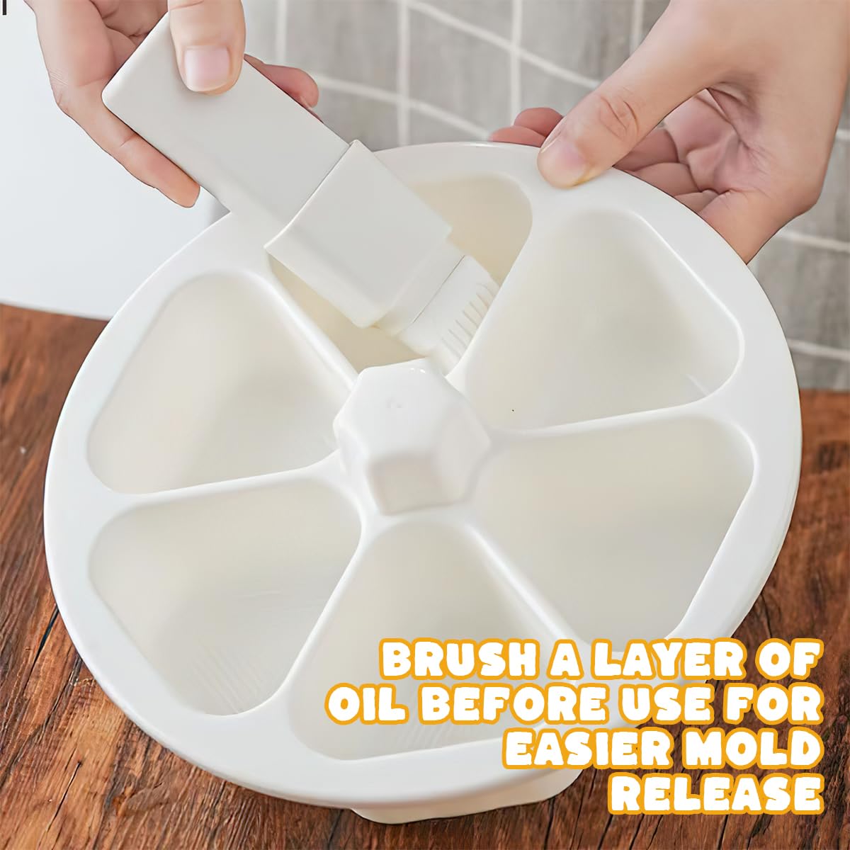 YLOIJO 6-in-1 Triangle Sushi Onigiri Mold, BPA-Free DIY Rice Mold