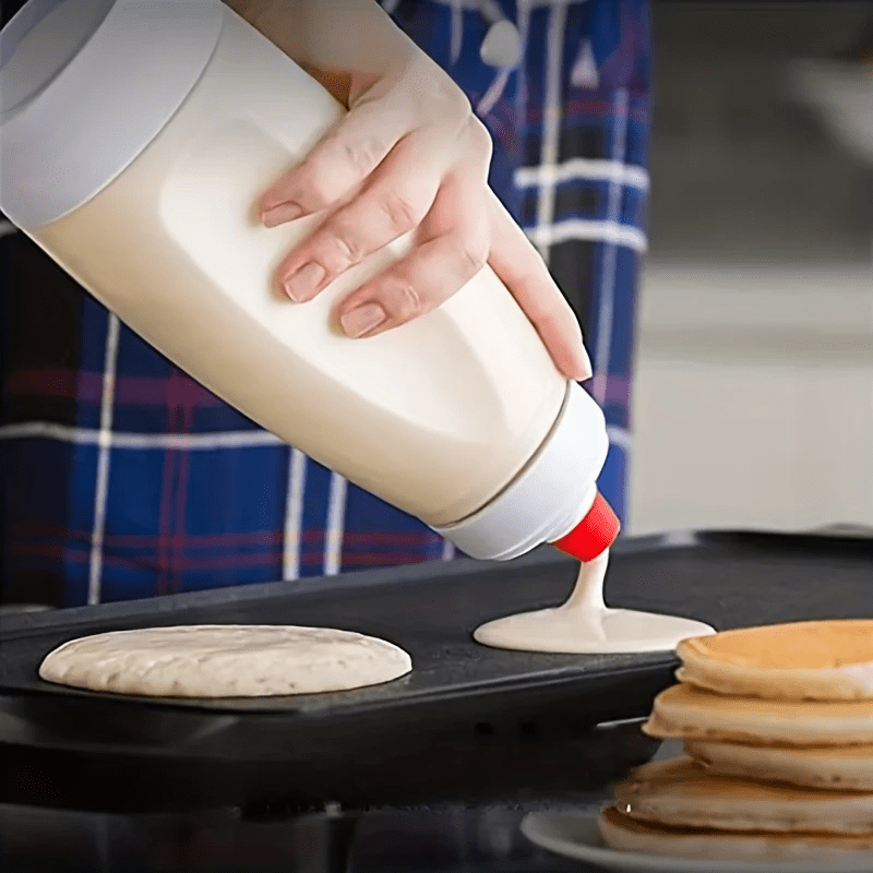 Batter Dispenser with Mixing Ball – Durable Cupcake, Pancake & Crepe Maker