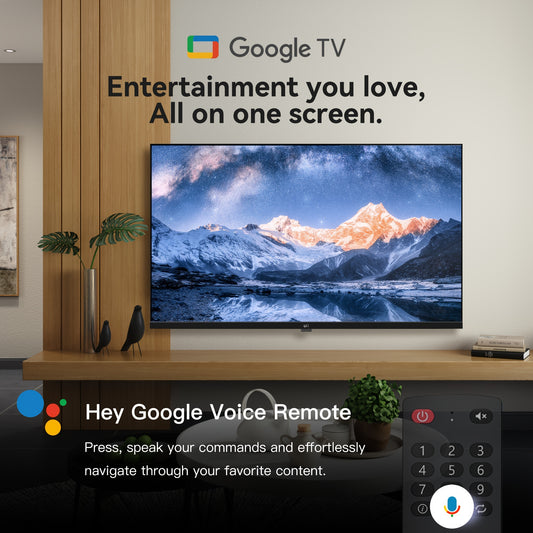 32" Google Smart TV 720p HDR, Chromecast, Voice Remote, 2025 Palette Series