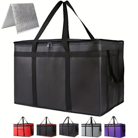 XXXL Insulated Food Delivery Bag, Thermal Leakproof Catering Tote, Reusable