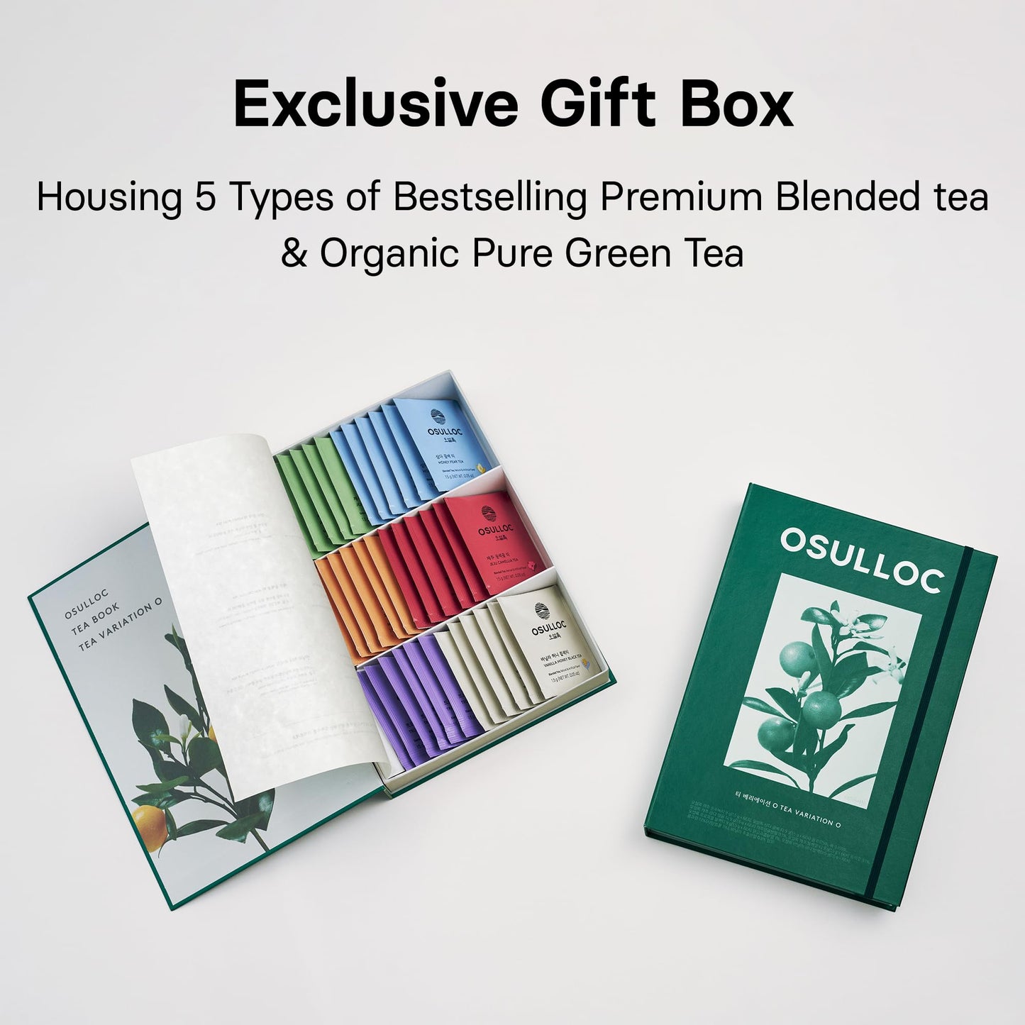 OSULLOC Tea Variation "O" – 36 Premium Jeju Tea Bags (6 Types)