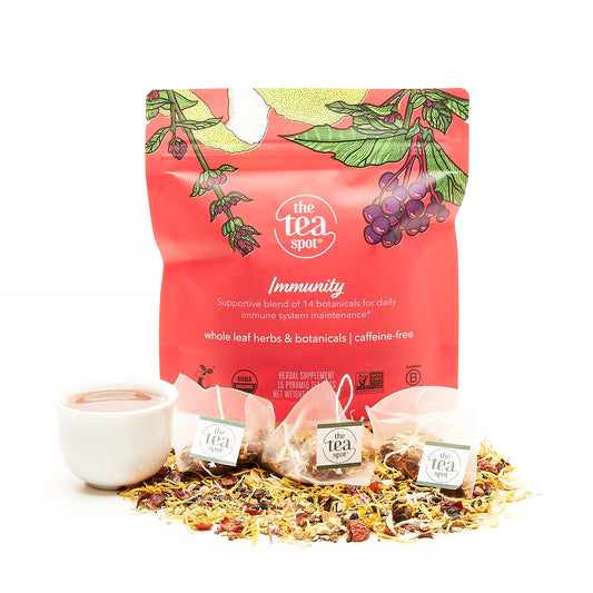The Tea Spot Immunity Boost Tea – Elderberry & Adaptogens (15 Bags)