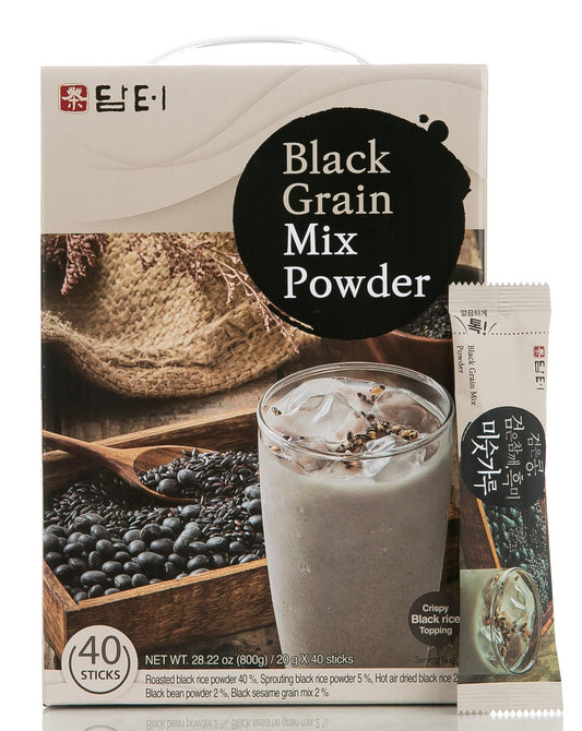 Damtuh Korean Misugaru – Healthy Black Grain Drink, 40 Sticks (20g Each)