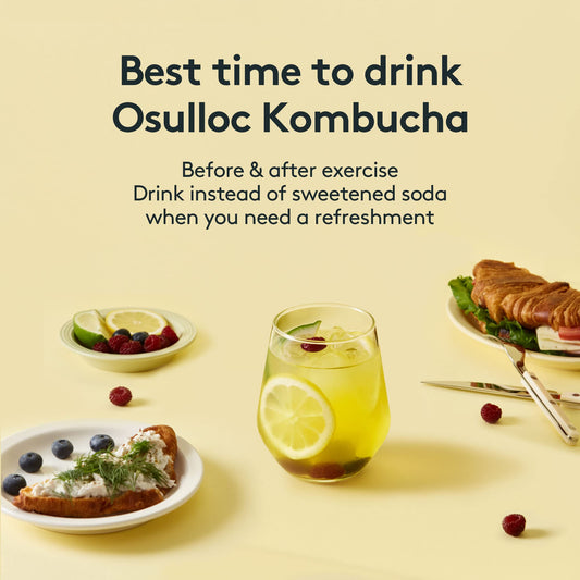 OSULLOC Calamango Kombucha – Sparkling Calamansi & Mango Tea Powder, 10 Sticks