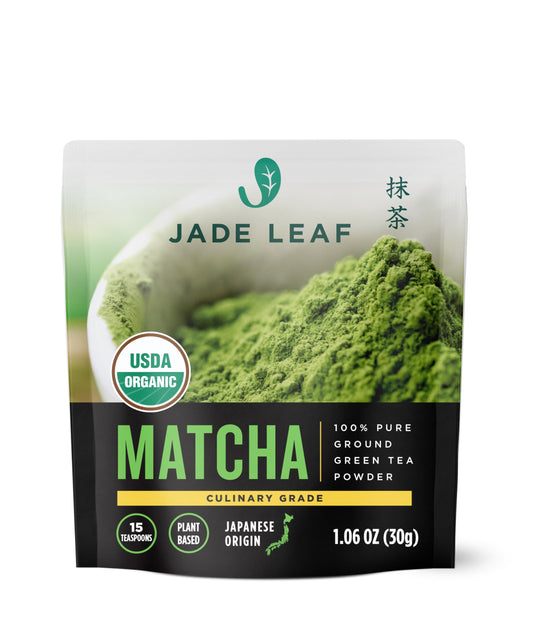 Jade Leaf Organic Matcha – Premium Culinary Grade Japanese Green Tea, 1.06oz