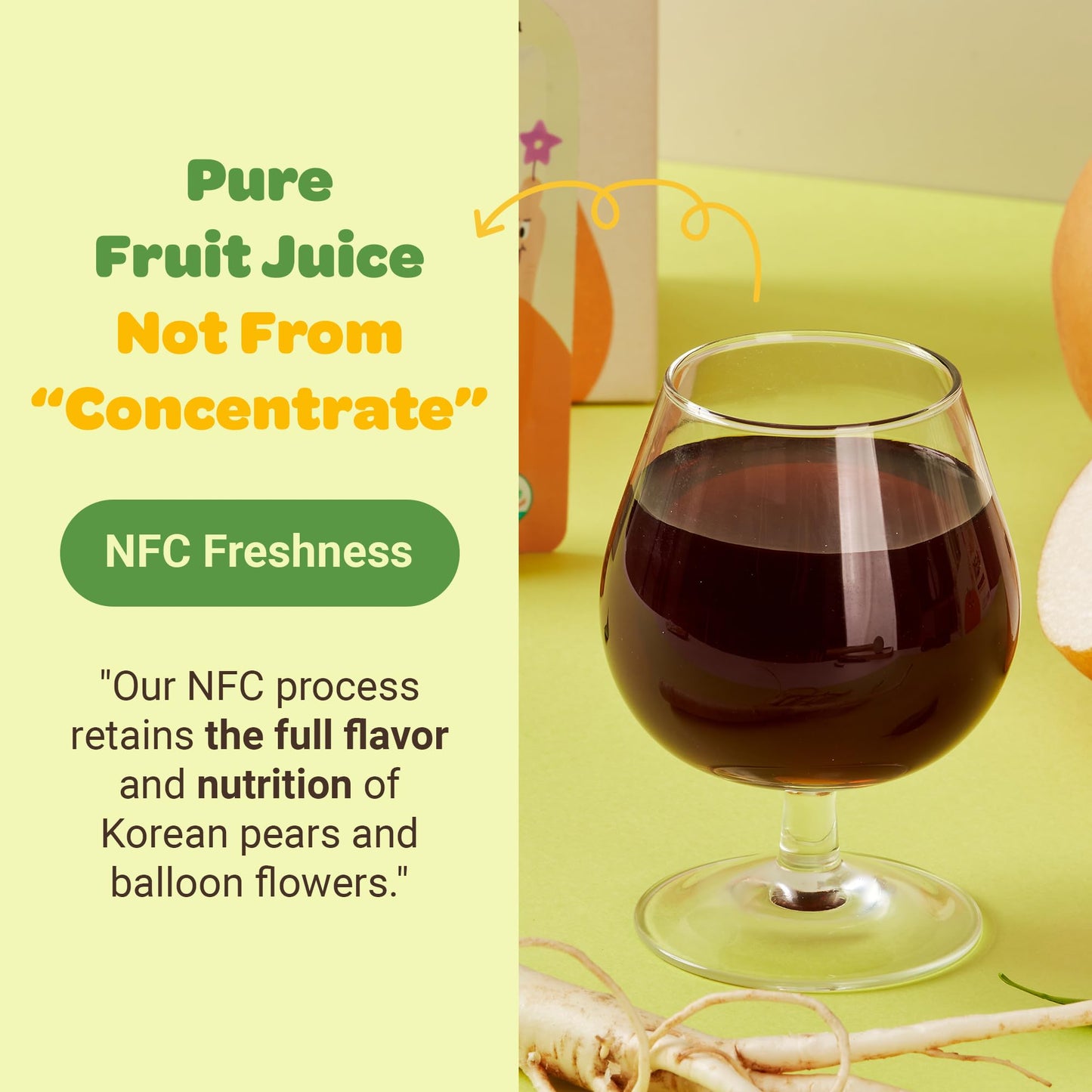 Natural Bellflower & Pear Juice – Kid-Friendly Korean Drink (20 Bags)