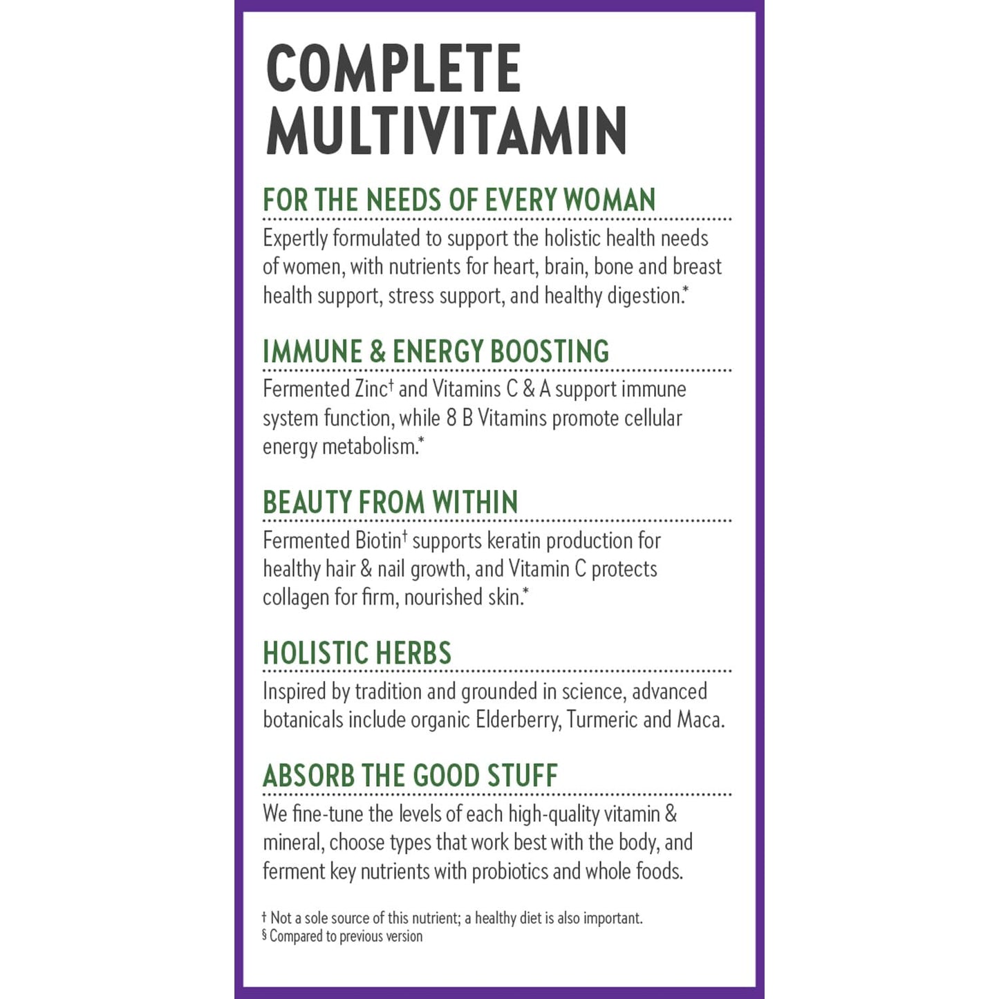 New Chapter Women's Multivitamin – Immune, Beauty & Energy Support (72 ct)