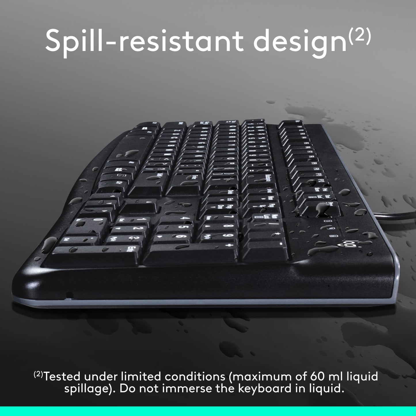 Logitech MK120 USB Wired Keyboard Mouse Combo for PC and Laptop