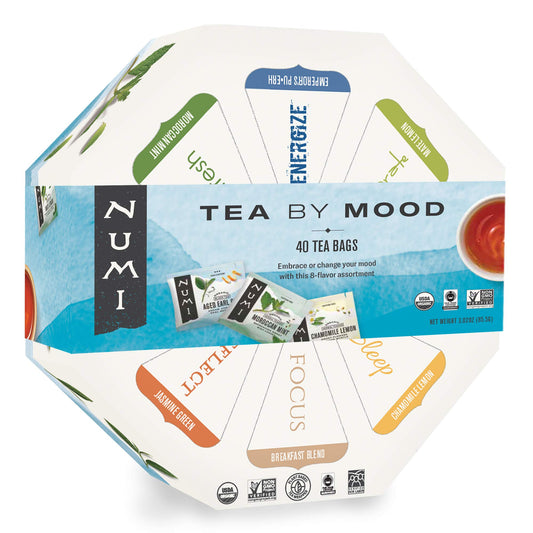 Numi Tea By Mood Gift Set – 40 Organic Bags, Assorted Blends