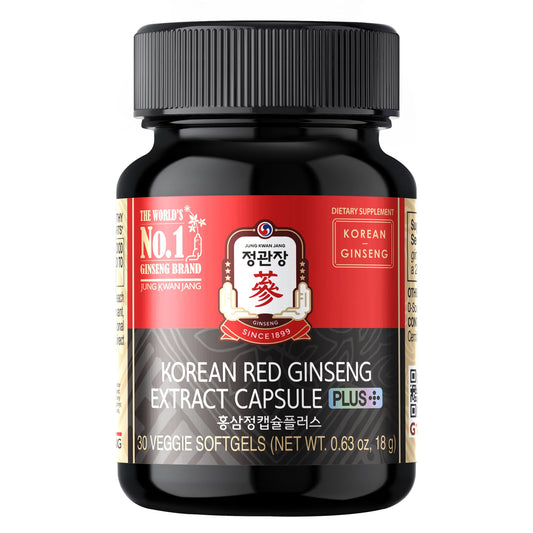 Korean Red Ginseng Plus – Vegan Energy & Immune Support (30 Caps)