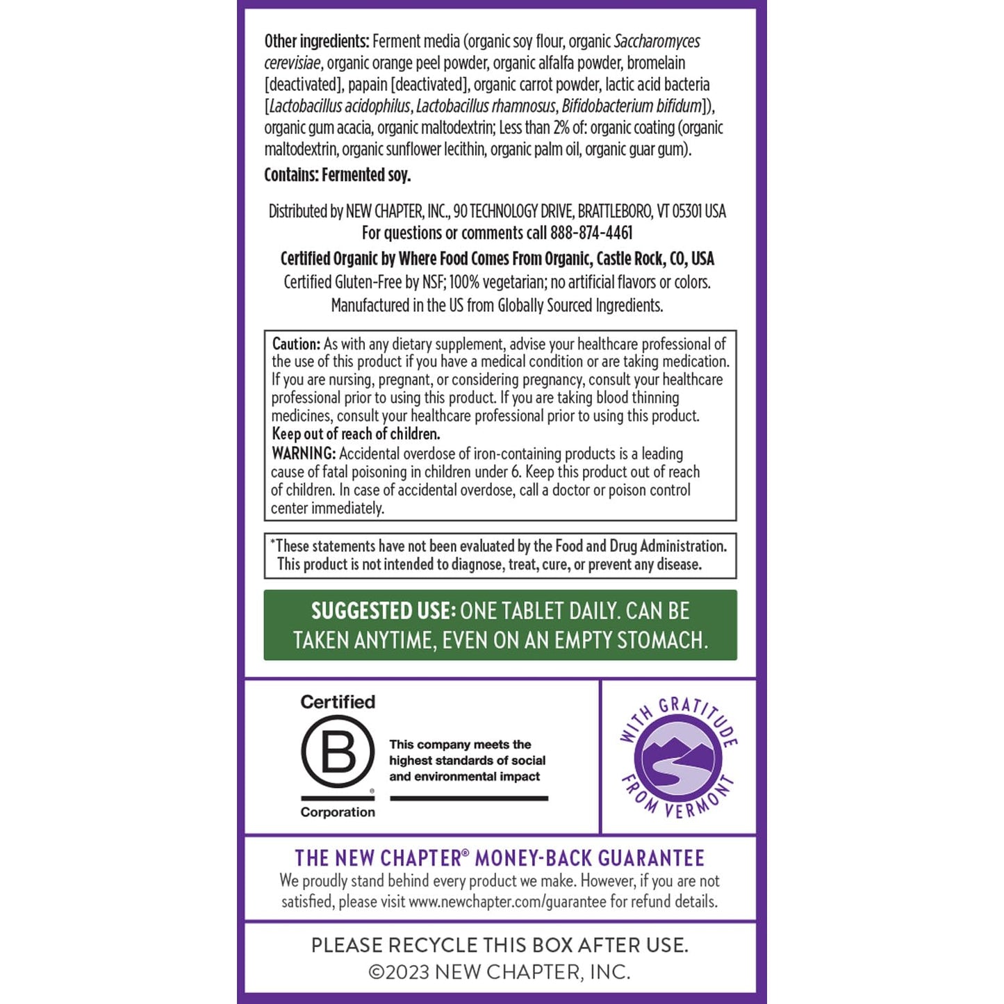 New Chapter Women's Multivitamin – Immune, Beauty & Energy Support (72 ct)