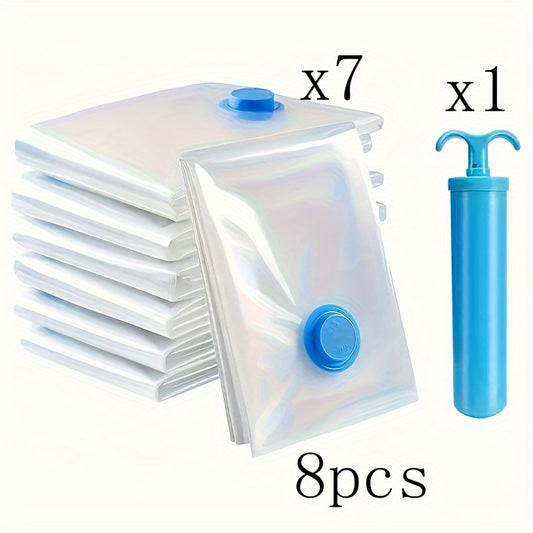 8-Pack Extra Large Vacuum Storage Bags 15.75x23.62in – Air-tight, Dust & Moisture Proof