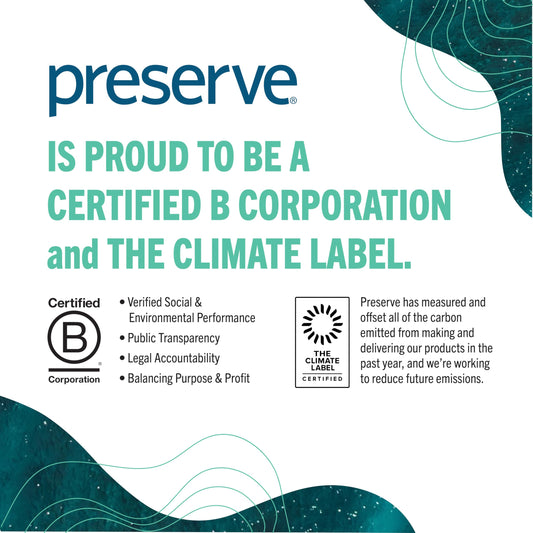 Preserve POPi Shave 5 Razor System Made with Recycled Ocean Plastic and 5-blade cartridge, Neptune Green