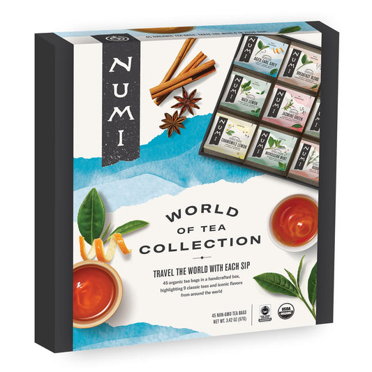 Numi World of Tea Gift Set – 45 Fair Trade Organic Tea Bags