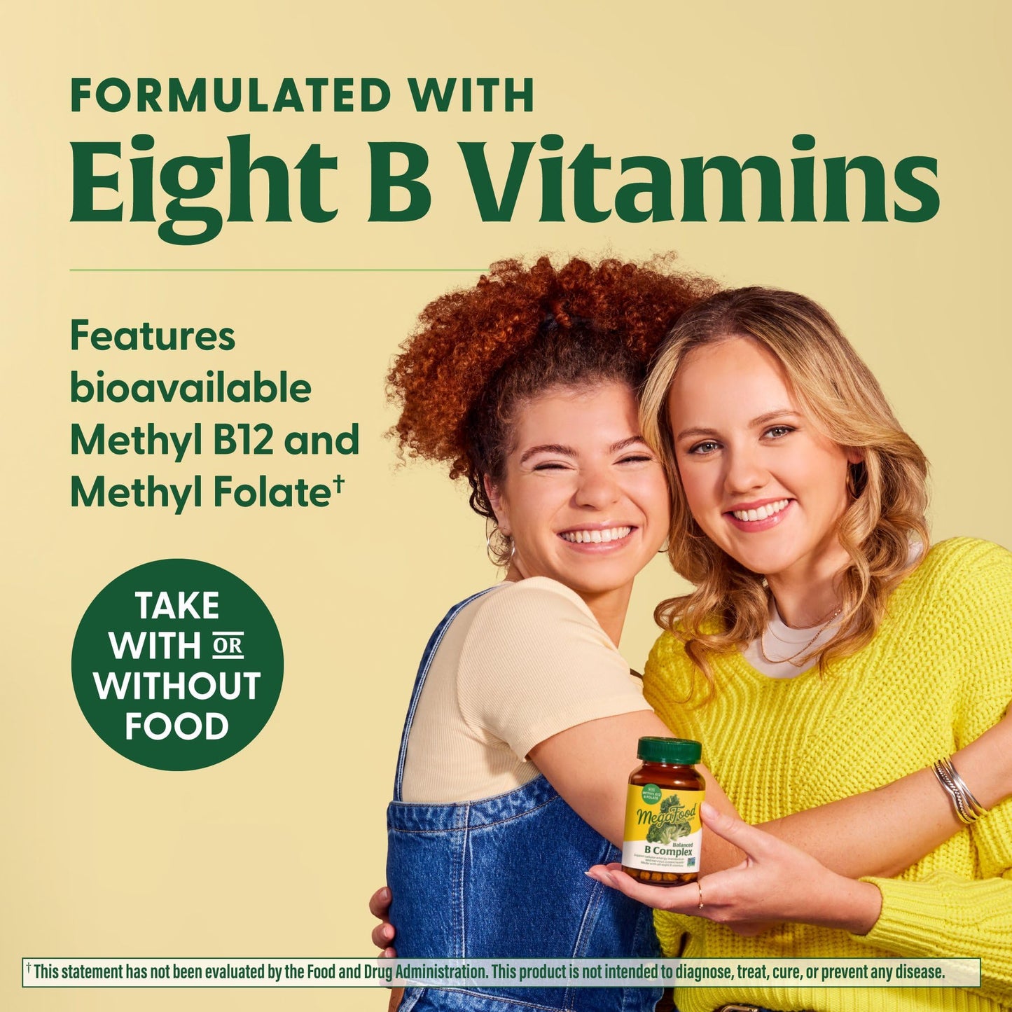 MegaFood B Complex – Folate, B6, B12, Biotin & More (90 ct)