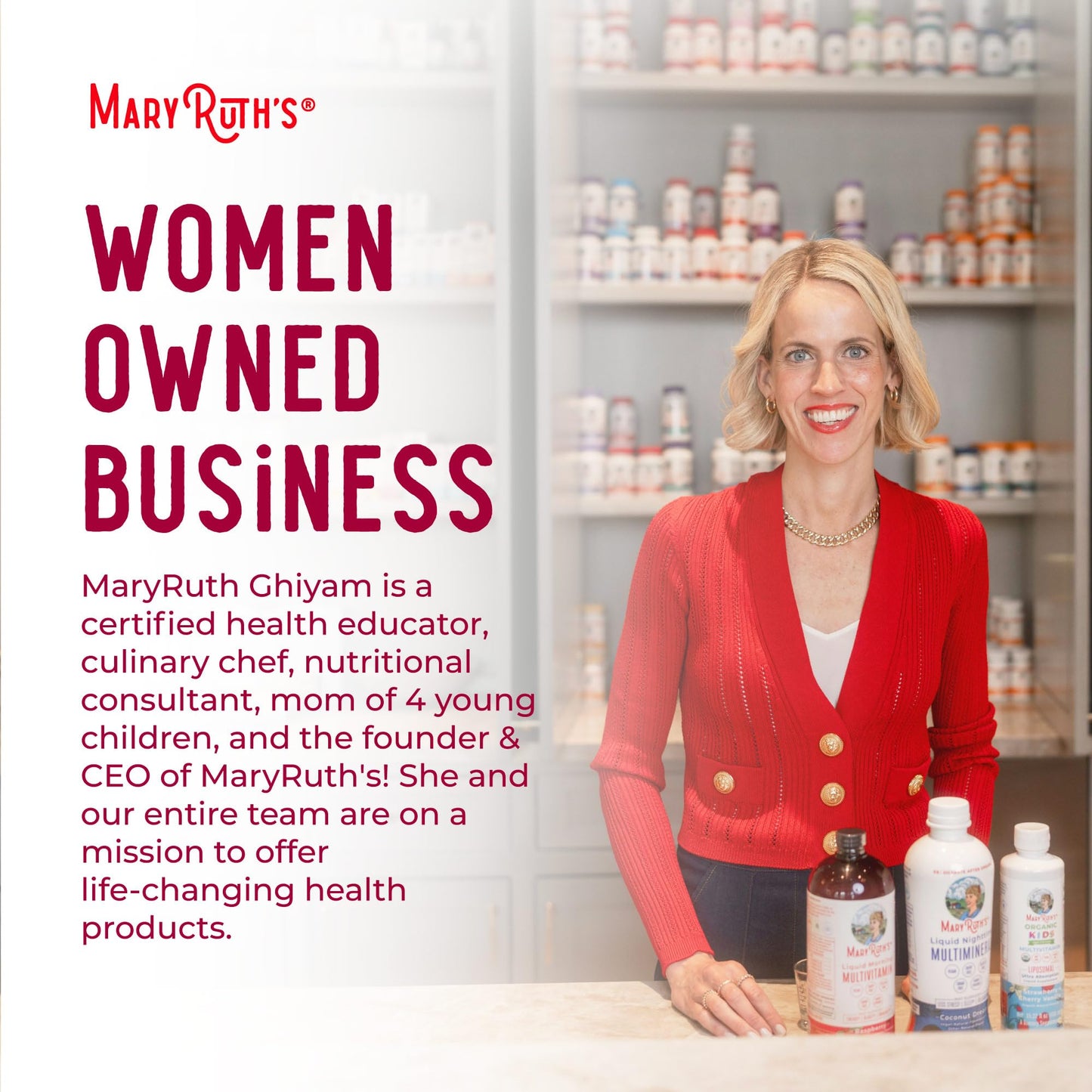 MaryRuth Morning Multivitamin – Liquid Raspberry Blend (15 Servings)