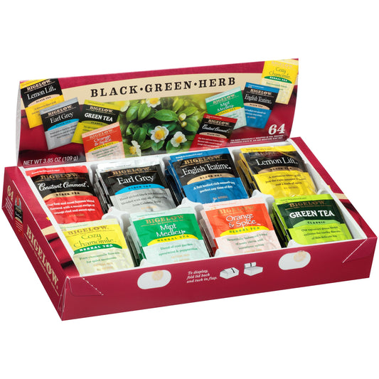 Bigelow Tea Sampler – 64 Assorted Bags