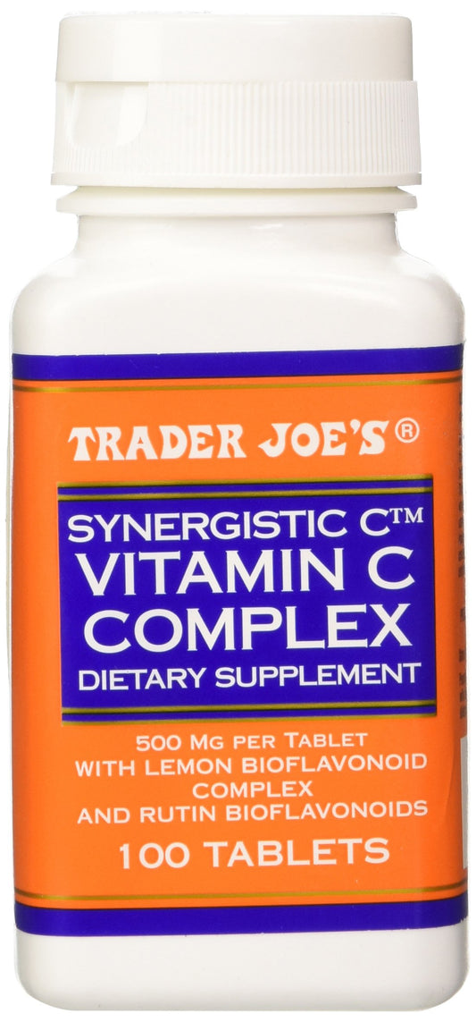 Trader Joe's Synergistic Vitamin C – 500mg with Lemon & Bioflavonoids (100 ct)