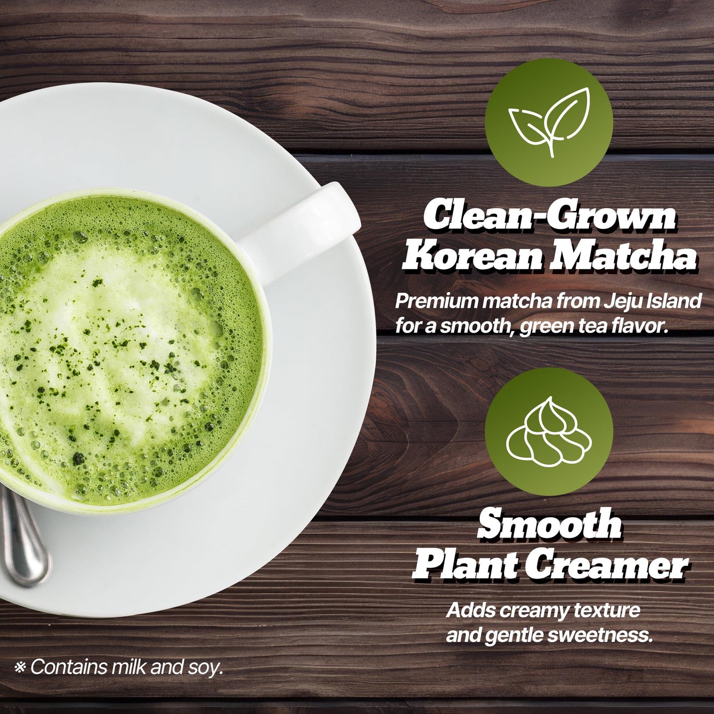 Nokchawon Jeju Matcha Latte Sticks – Creamy Sweet Green Tea with Jeju Matcha, 10 Count