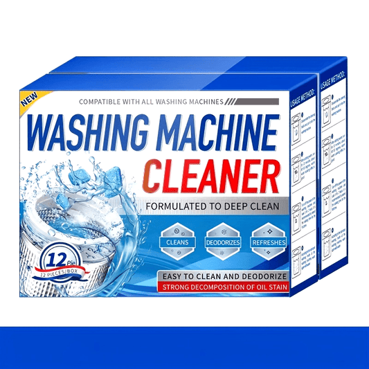 Washing Machine Cleaner Descaler Tablets for HE Front & Top Load Washer Deep Cleaning