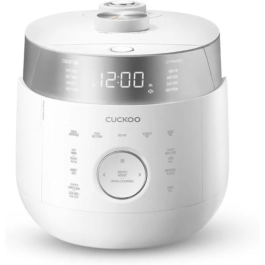 CUCKOO CRP-LHTR0609FW 6-Cup / 12-Cup IH Twin Pressure Rice Cooker, 16 Cooking Modes