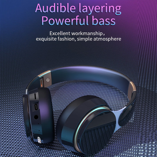 Wireless Over Ear Headphones – Foldable with Mic, FM Radio, AUX & TF Card Support