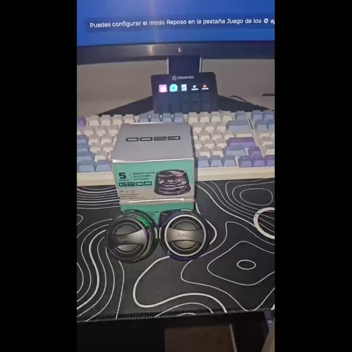 Portable Magnetic Mini Bluetooth Speaker RGB Lights, Phone Stand, Dual Bass, USB-C