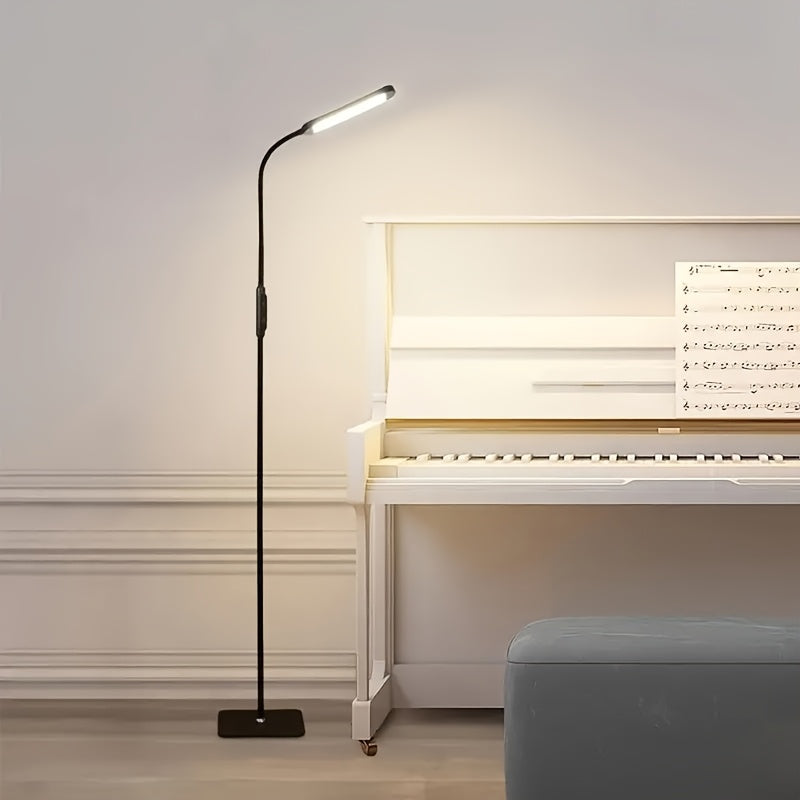 LED Floor Lamp Dimmable Reading Light 3 Color Modes 10 Brightness with Gooseneck