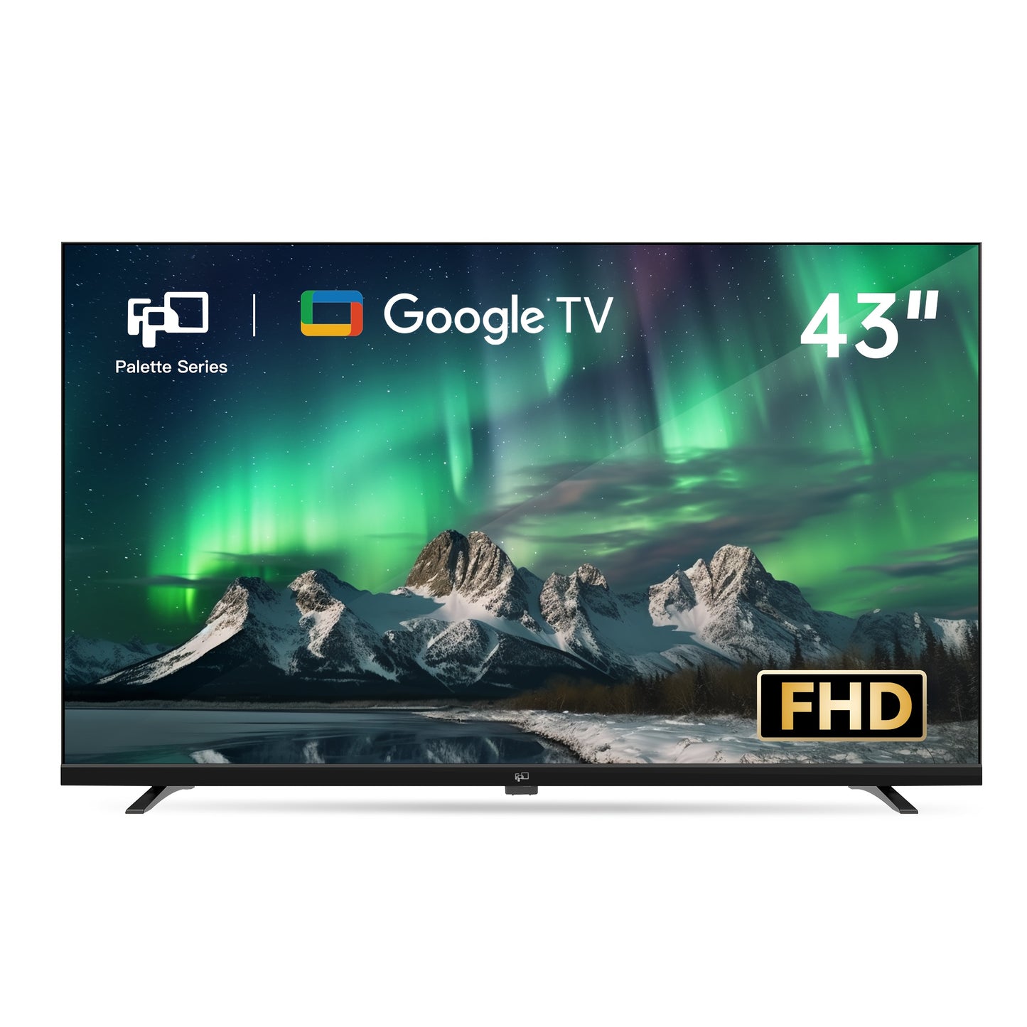 FPD Palette Series 43" Smart TV | Full HD 1080P LED | HDR10, Chromecast & Google Play Built-In | Voice Remote | 2025 Model (CG43-P3)