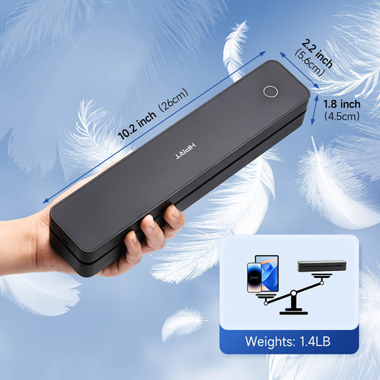HPRT Portable Wireless Thermal Printer 203DPI USB Rechargeable A4/Letter