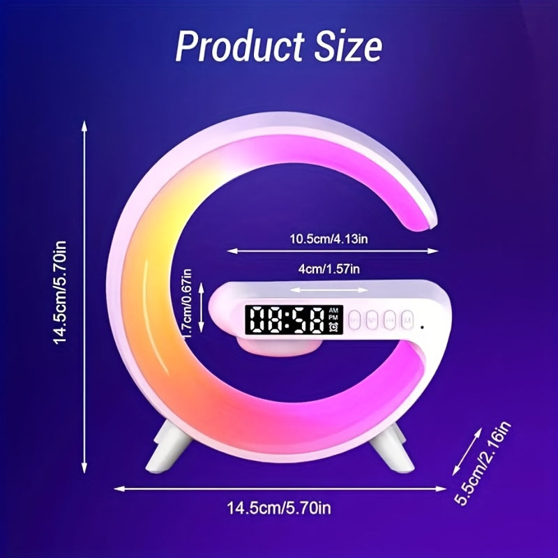 Compact Smart Speaker & Wireless Charger with Sunrise Alarm