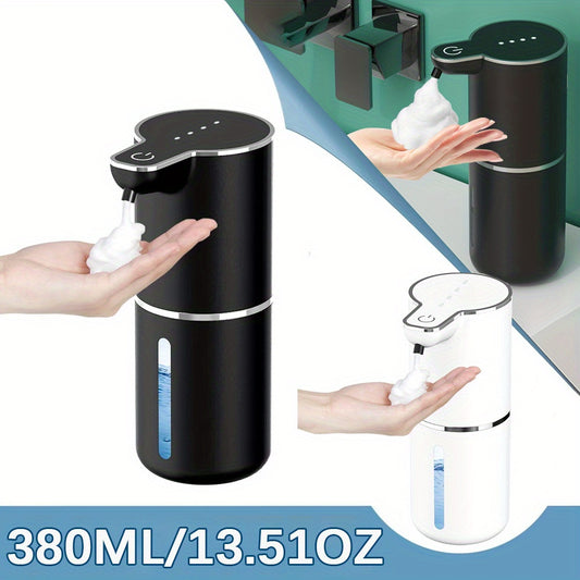 Automatic Touchless Foaming Soap Dispenser – 13.5oz, USB Rechargeable, 4-Level Adjustable