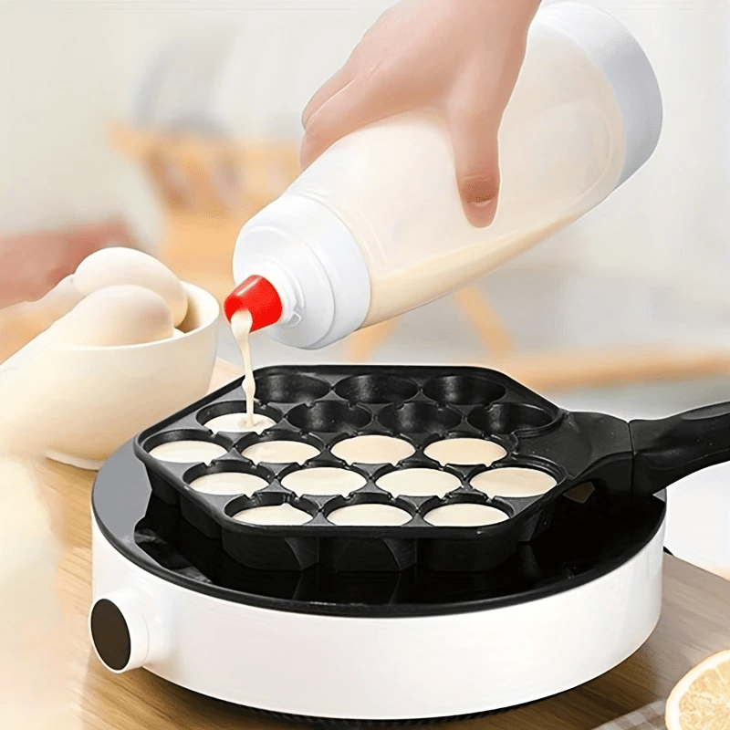 Batter Dispenser with Mixing Ball – Durable Cupcake, Pancake & Crepe Maker